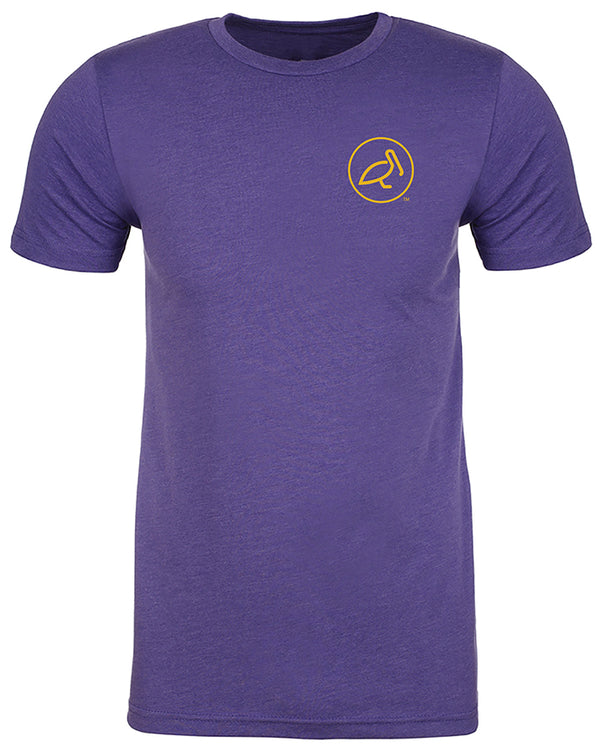 Purple and Gold Short Sleeve T-Shirt