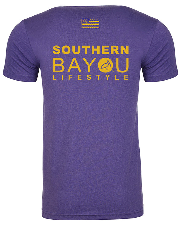 Purple and Gold Short Sleeve T-Shirt